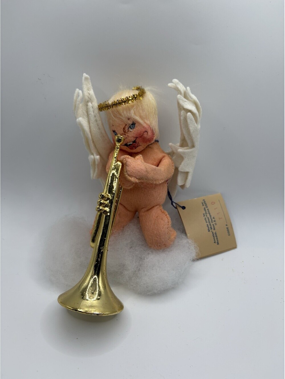 Annalee Music from Above Angel on a Cloud with Trombone USA 7110 VTG 1989